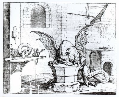 A Dragon in a Workshop by English School